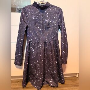 SHEIN Purple Sequin Print Dress